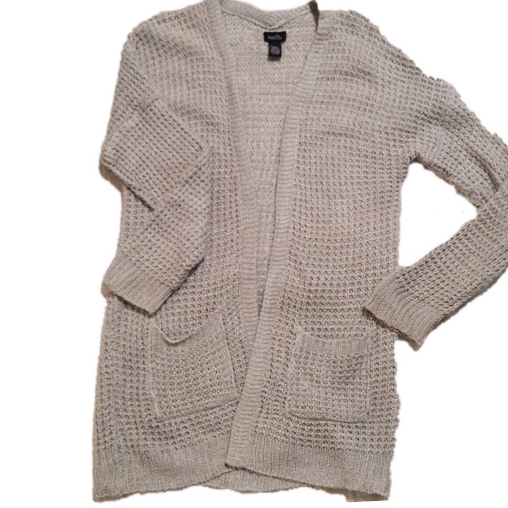 Gray cardigan